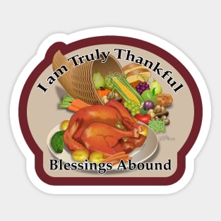 Giving Thanks Sticker